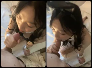 Thỏ con nứng lồn thích liếm của quý to